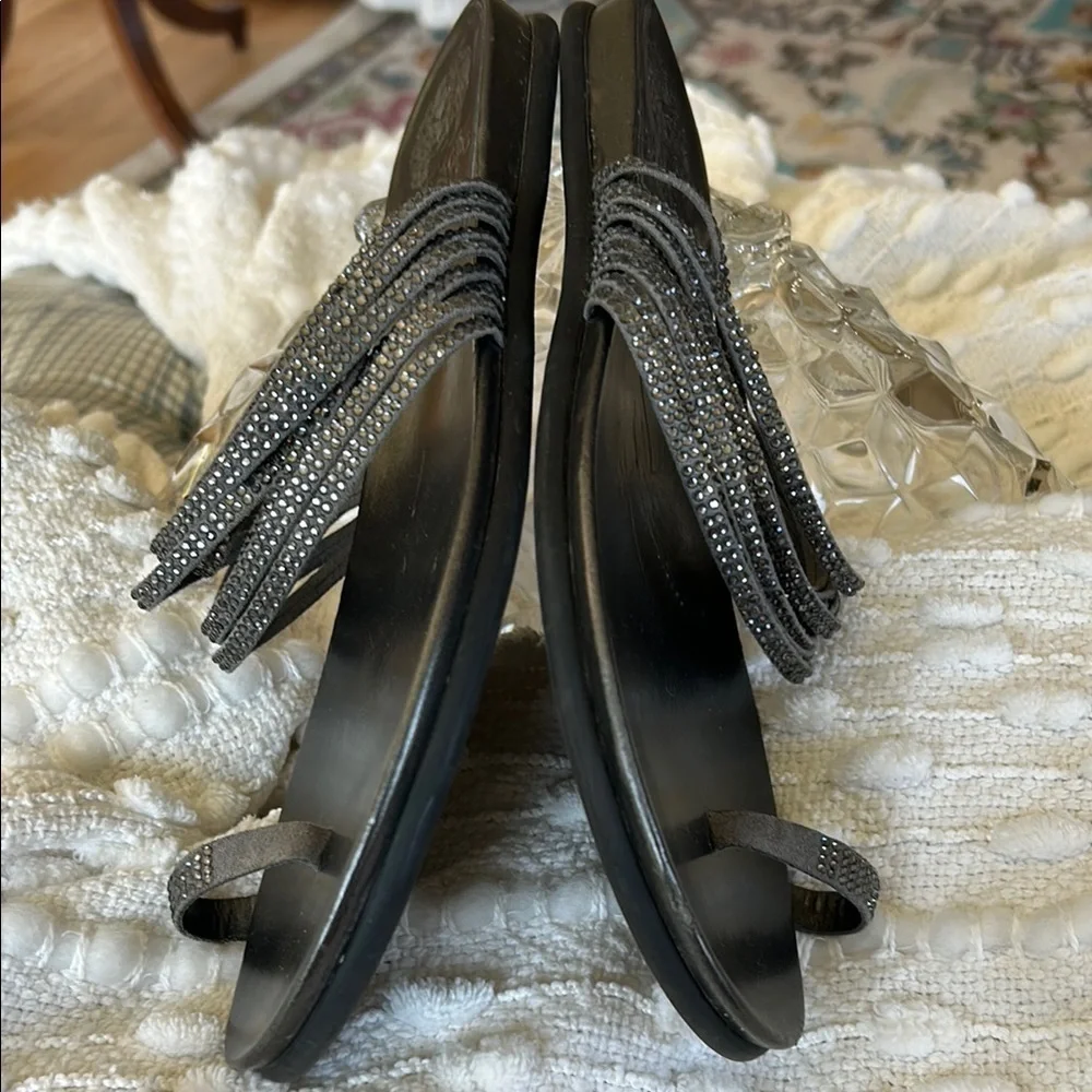 Vince Camuto Gray Sandals with Decorative Straps